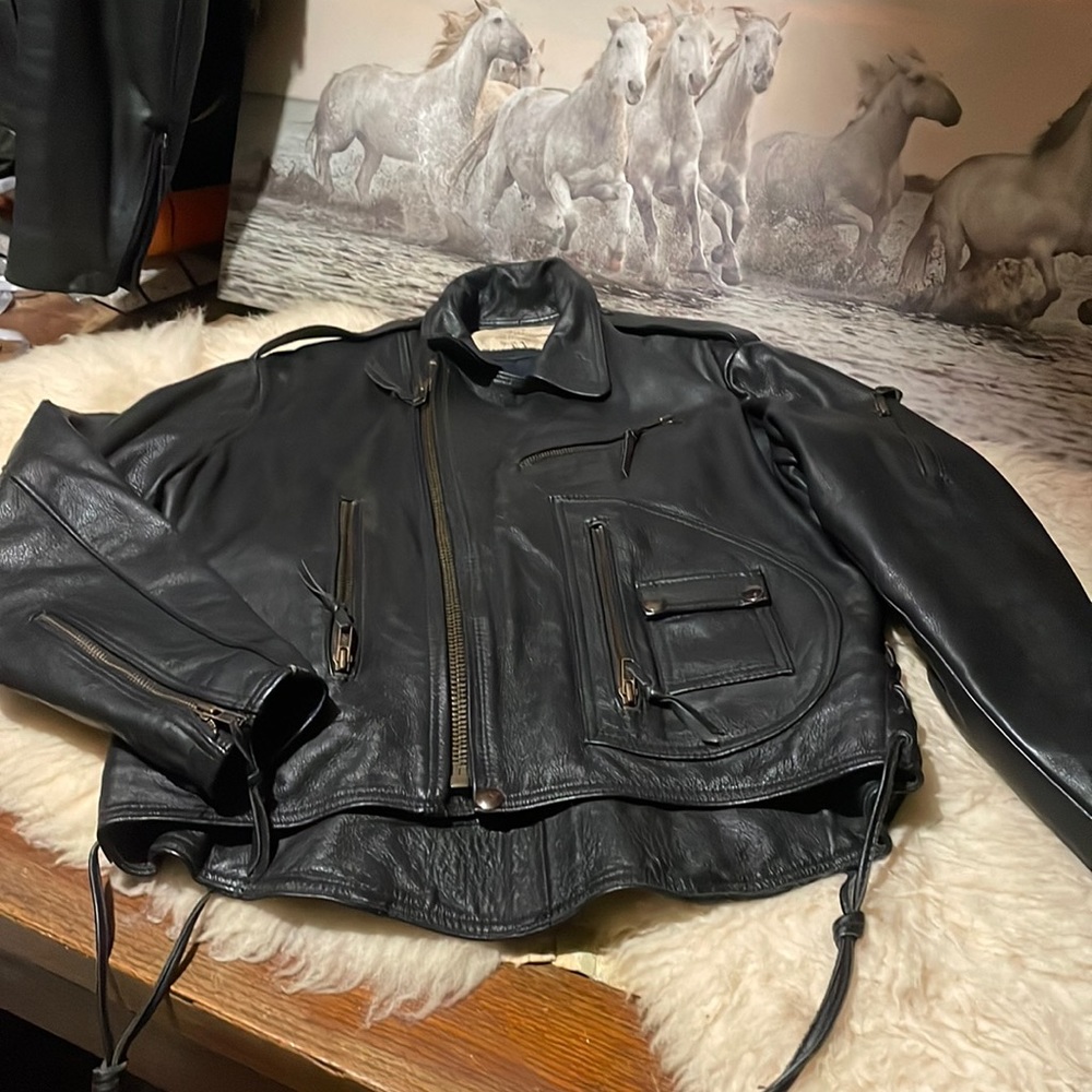 “Linda Custom Leathers” leather jacket